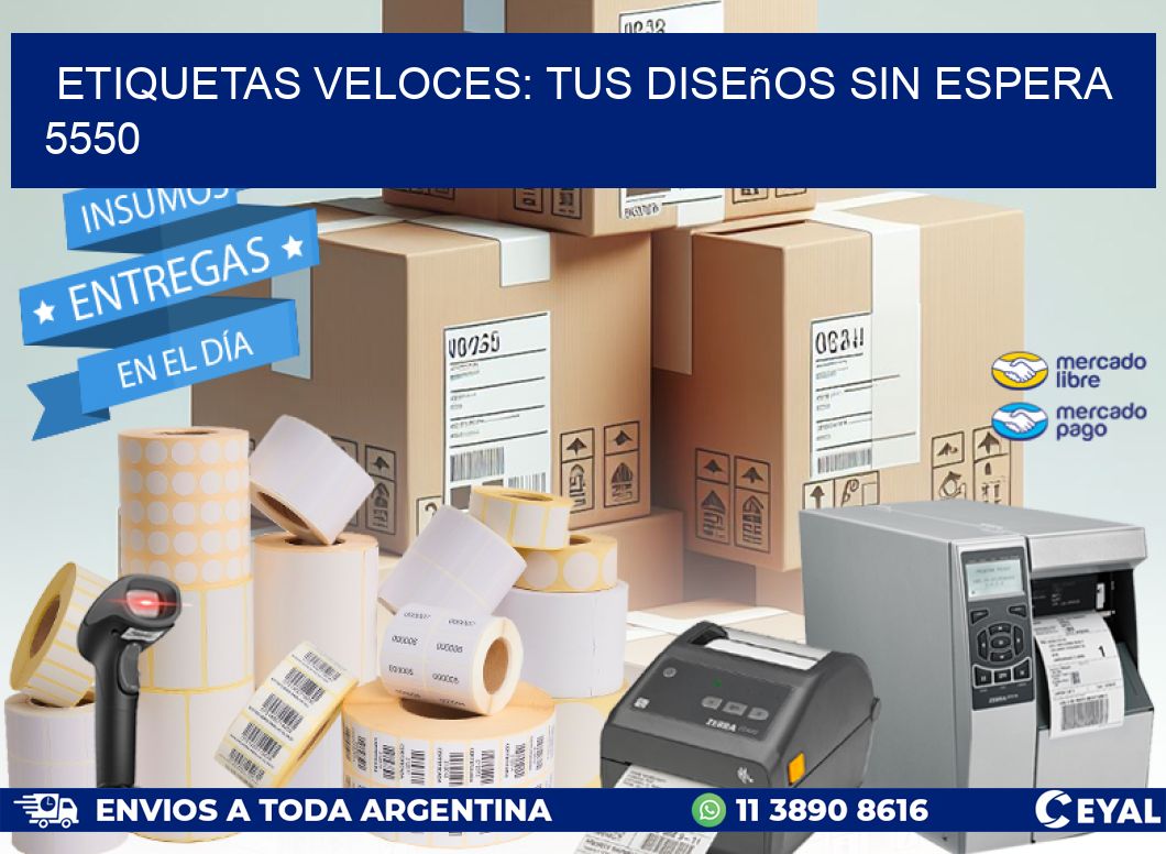 Etiquetas Veloces: Tus Diseños sin Espera 5550