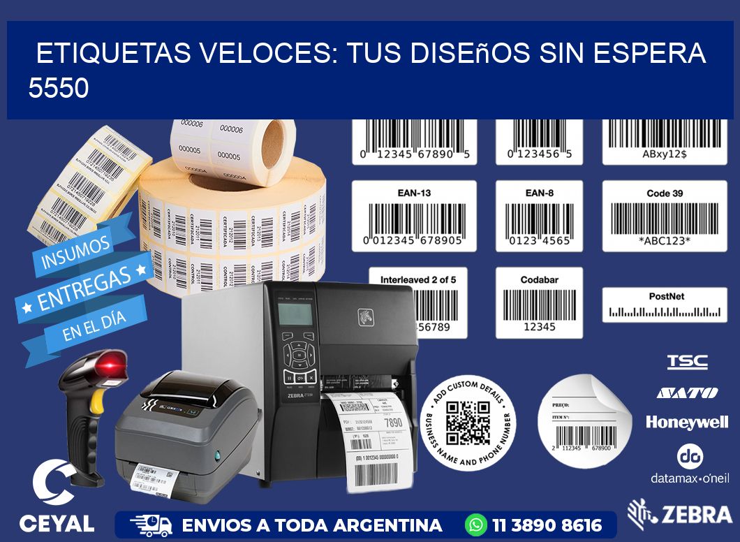 Etiquetas Veloces: Tus Diseños sin Espera 5550