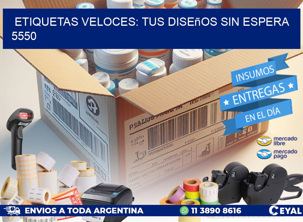 Etiquetas Veloces: Tus Diseños sin Espera 5550