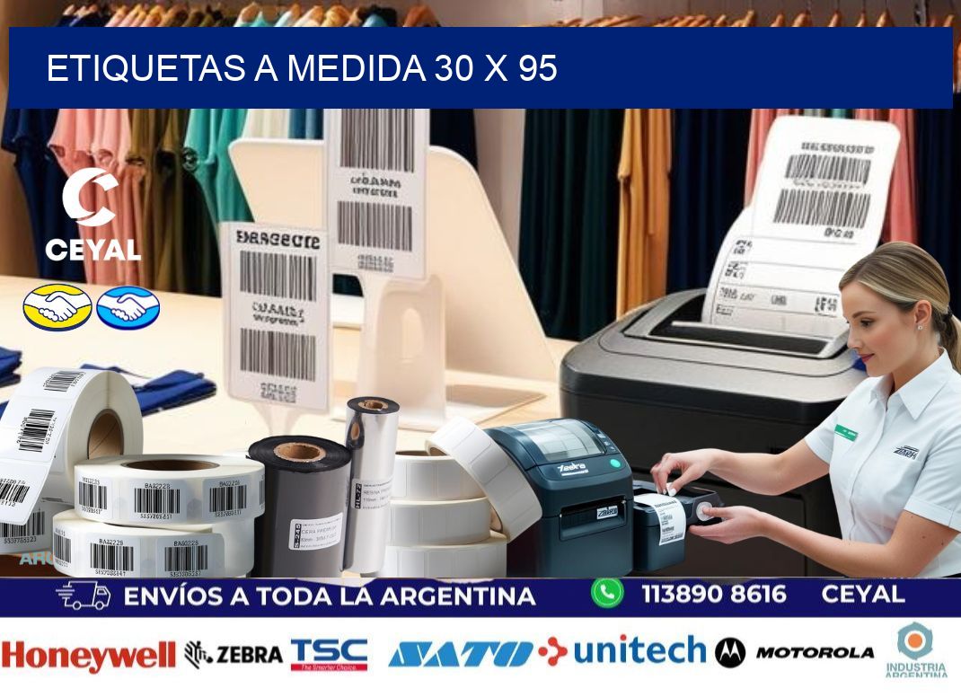 Etiquetas a medida 30 x 95