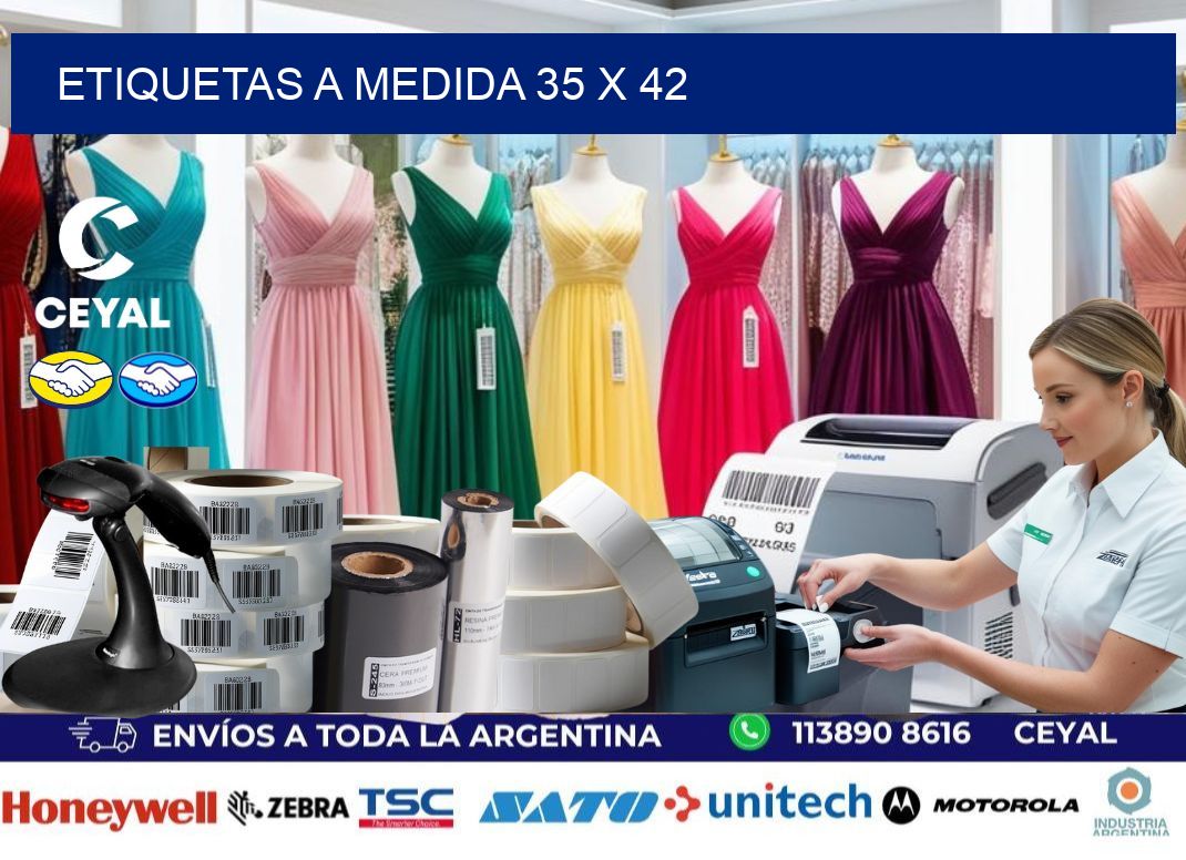 Etiquetas a medida 35 x 42