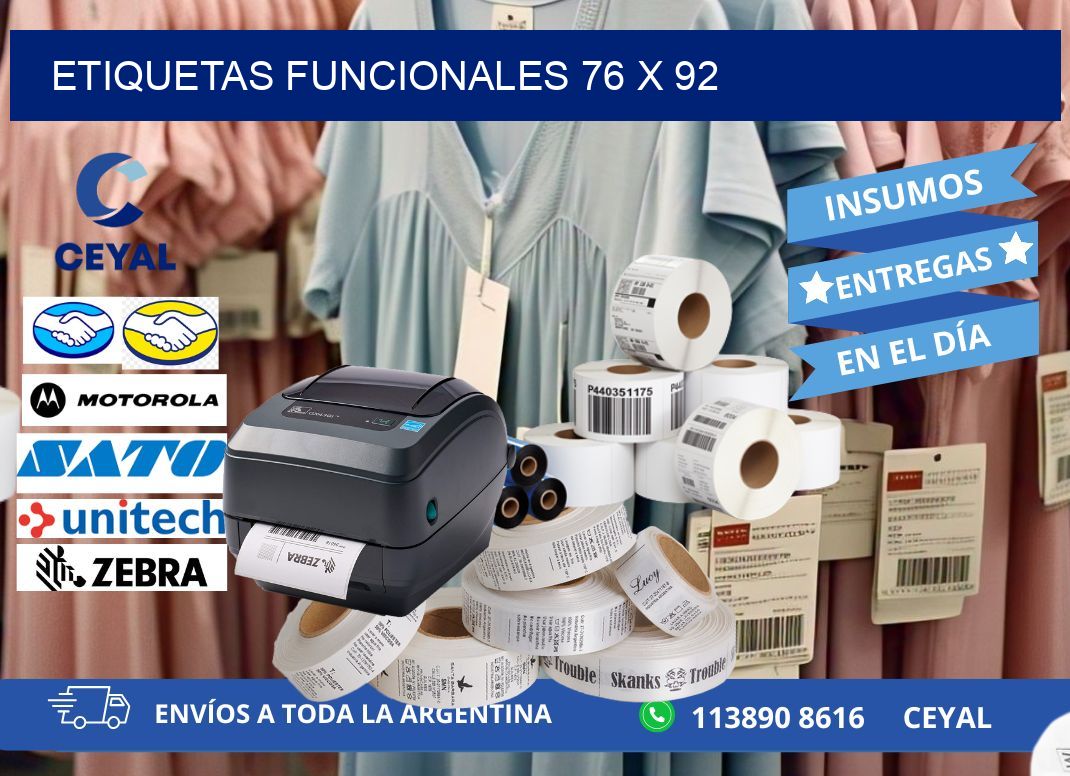 Etiquetas funcionales 76 x 92