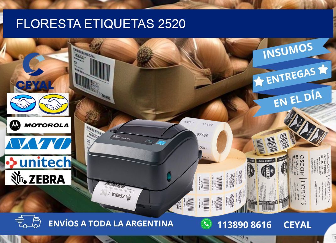 Floresta etiquetas 2520
