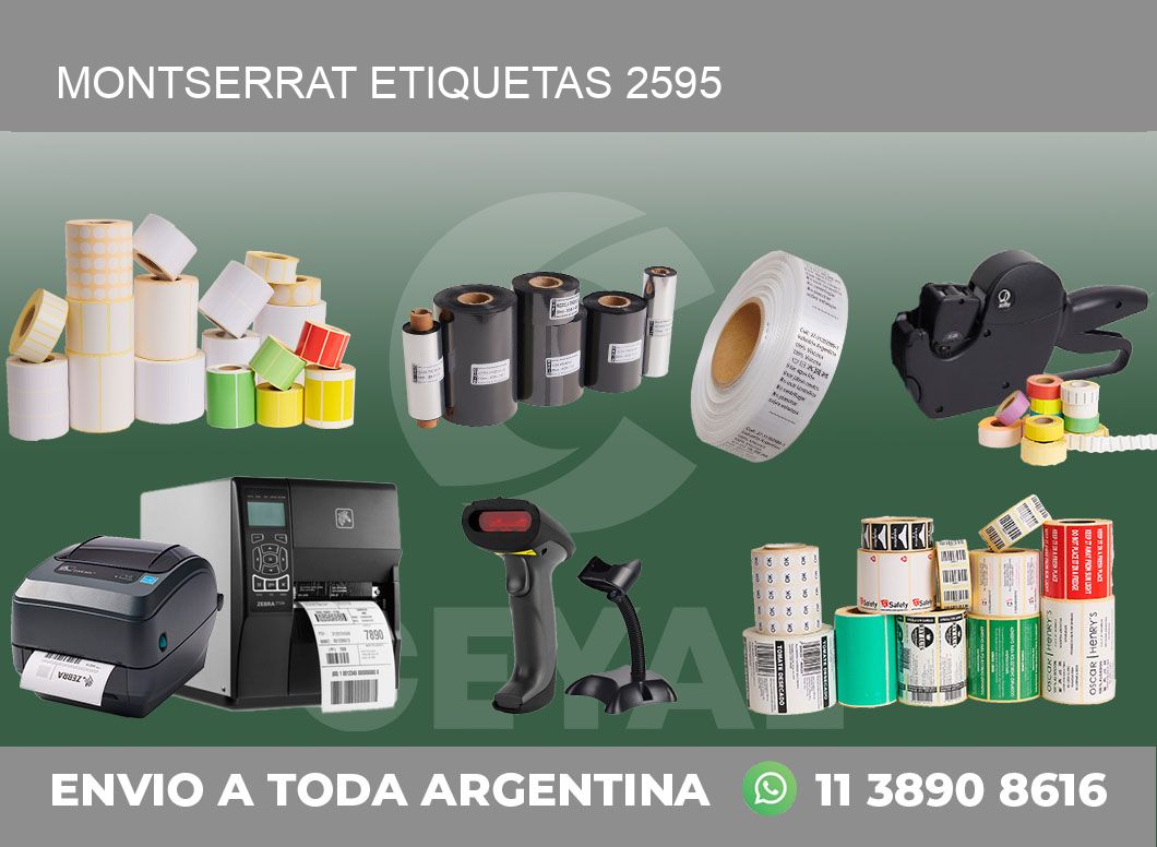 Montserrat etiquetas 2595
