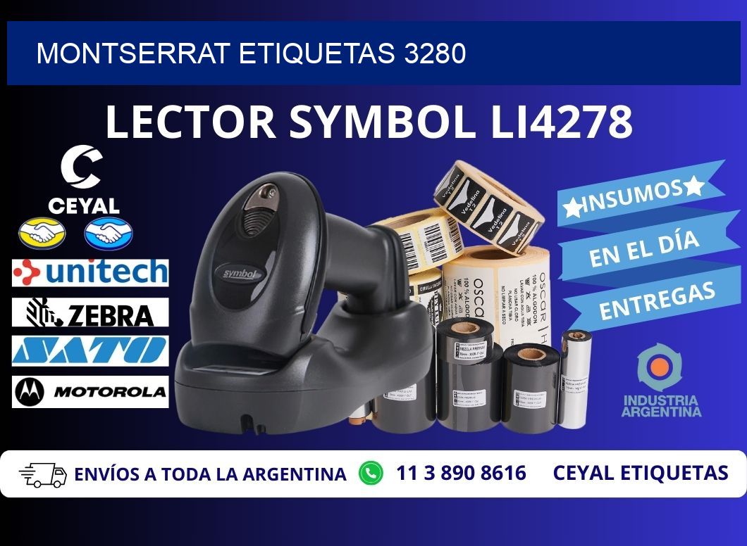 Montserrat etiquetas 3280