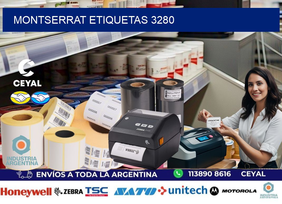 Montserrat etiquetas 3280