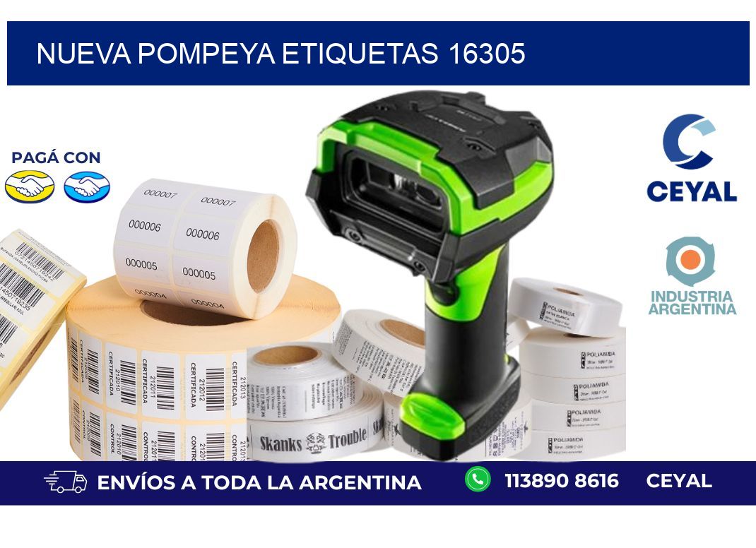 Nueva Pompeya etiquetas 16305