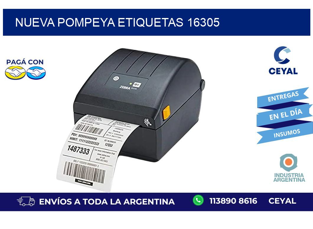 Nueva Pompeya etiquetas 16305