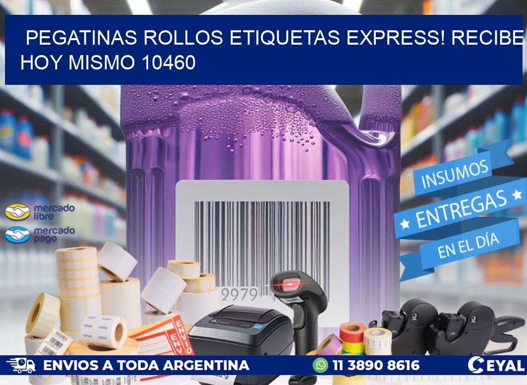 Pegatinas rollos etiquetas Express! Recibe Hoy Mismo 10460