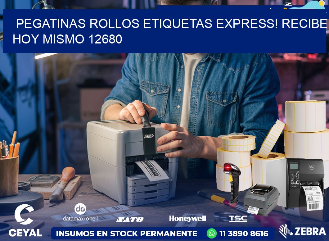 Pegatinas rollos etiquetas Express! Recibe Hoy Mismo 12680