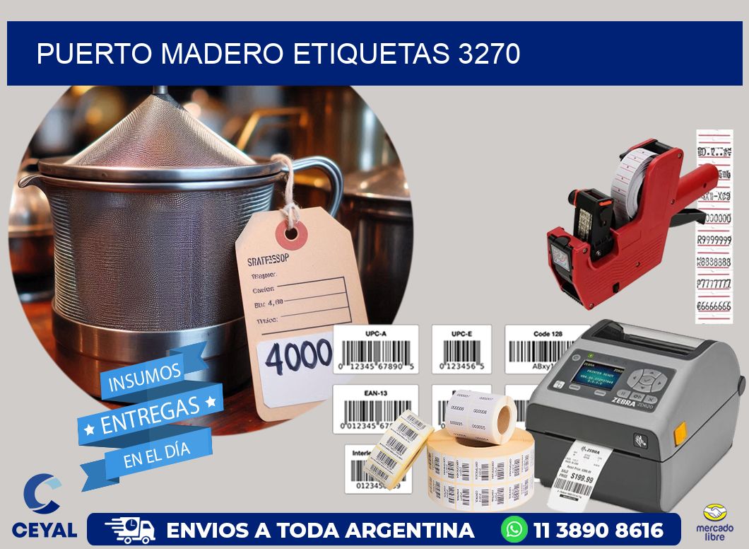 Puerto Madero etiquetas 3270