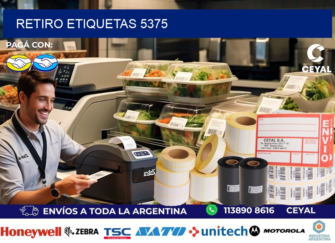 Retiro etiquetas 5375