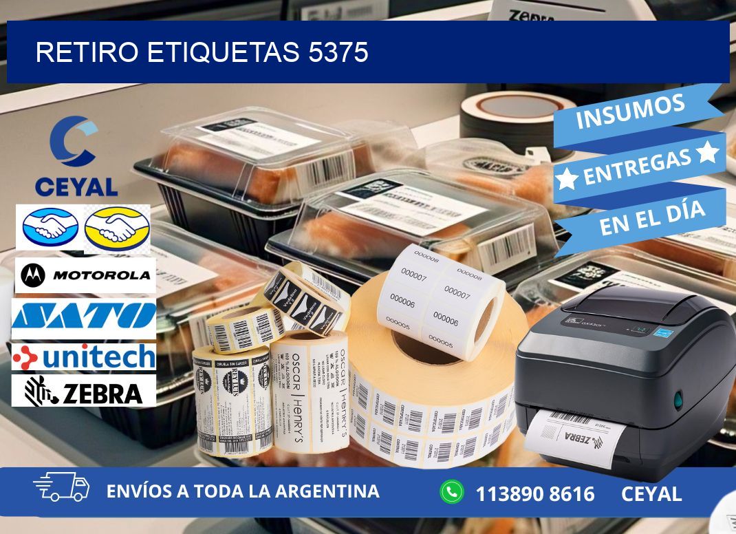 Retiro etiquetas 5375