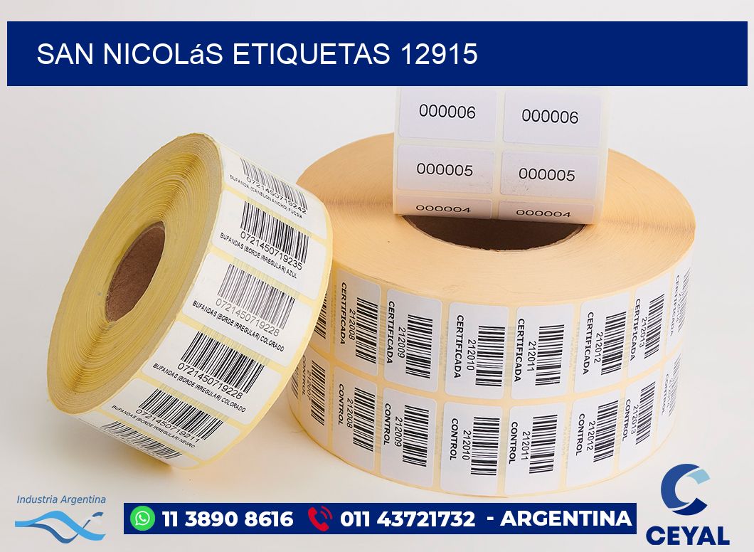 San Nicolás etiquetas 12915