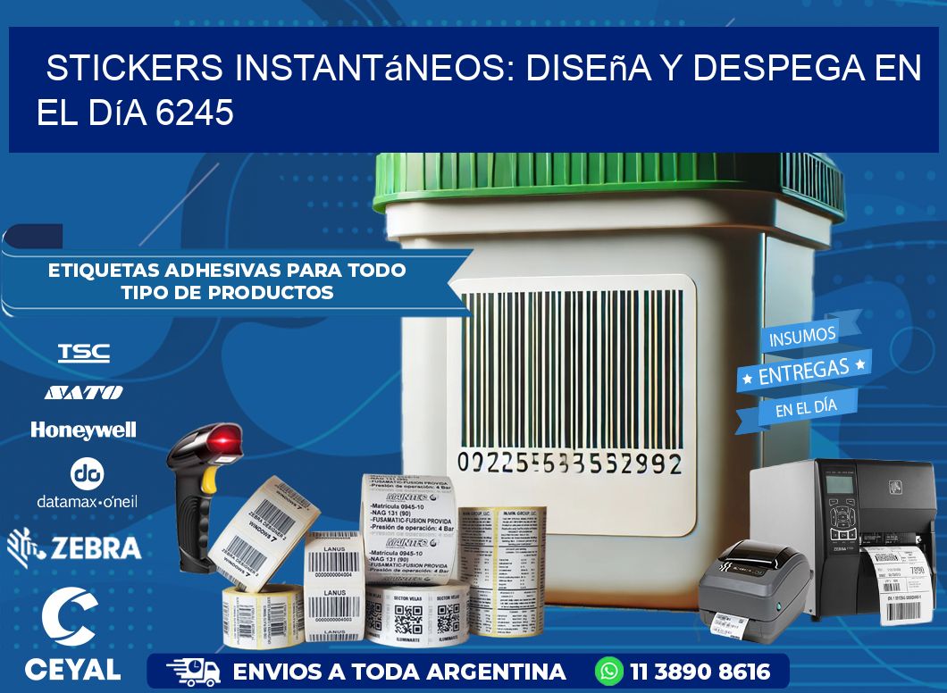 Stickers Instantáneos: Diseña y Despega en el Día 6245