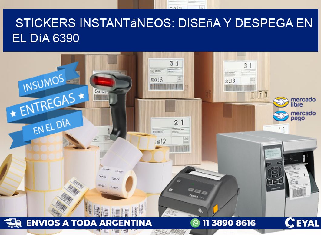 Stickers Instantáneos: Diseña y Despega en el Día 6390