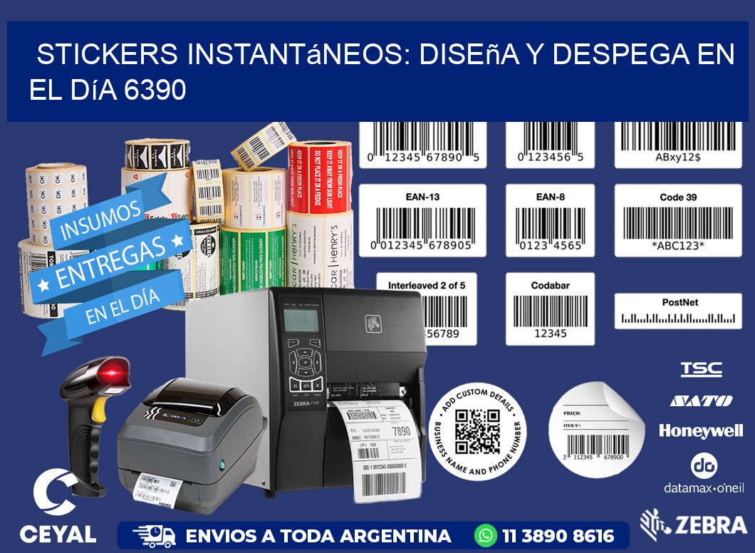 Stickers Instantáneos: Diseña y Despega en el Día 6390