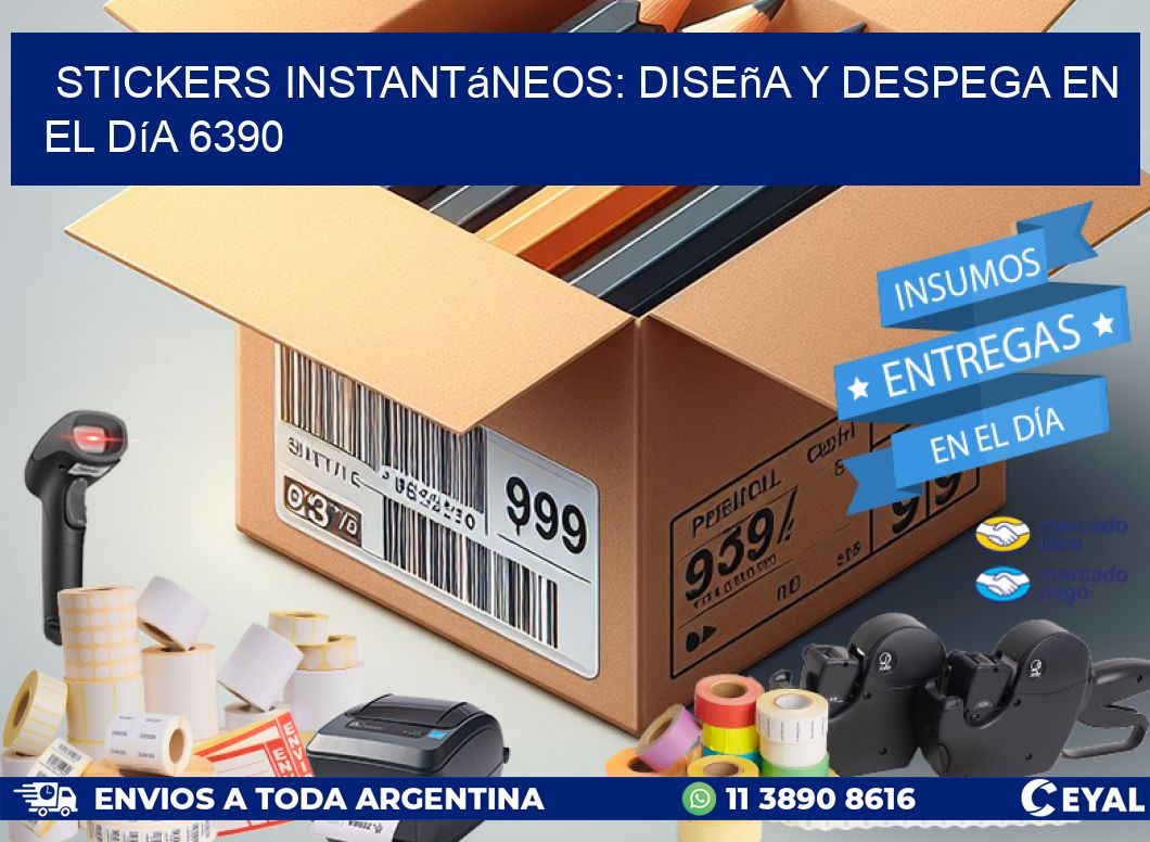 Stickers Instantáneos: Diseña y Despega en el Día 6390