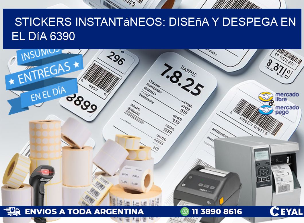 Stickers Instantáneos: Diseña y Despega en el Día 6390