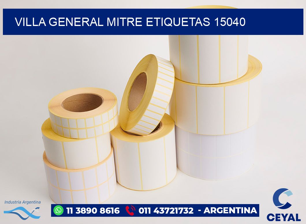 Villa General Mitre etiquetas 15040