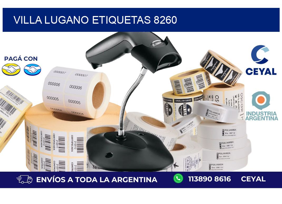 Villa Lugano etiquetas 8260