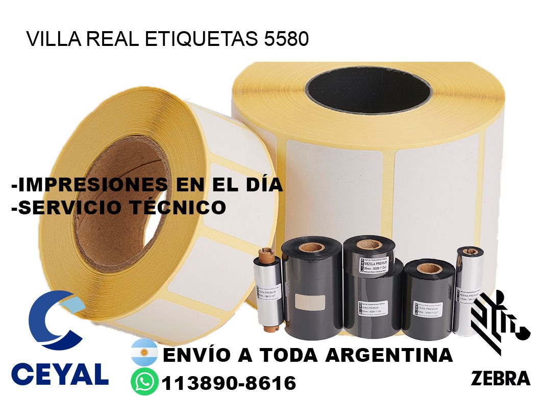 Villa Real etiquetas 5580