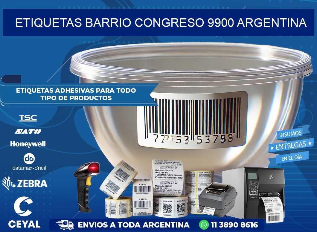 etiquetas barrio congreso 9900 argentina