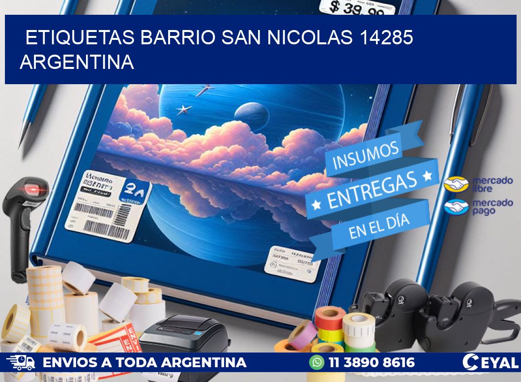 etiquetas barrio san nicolas 14285 argentina