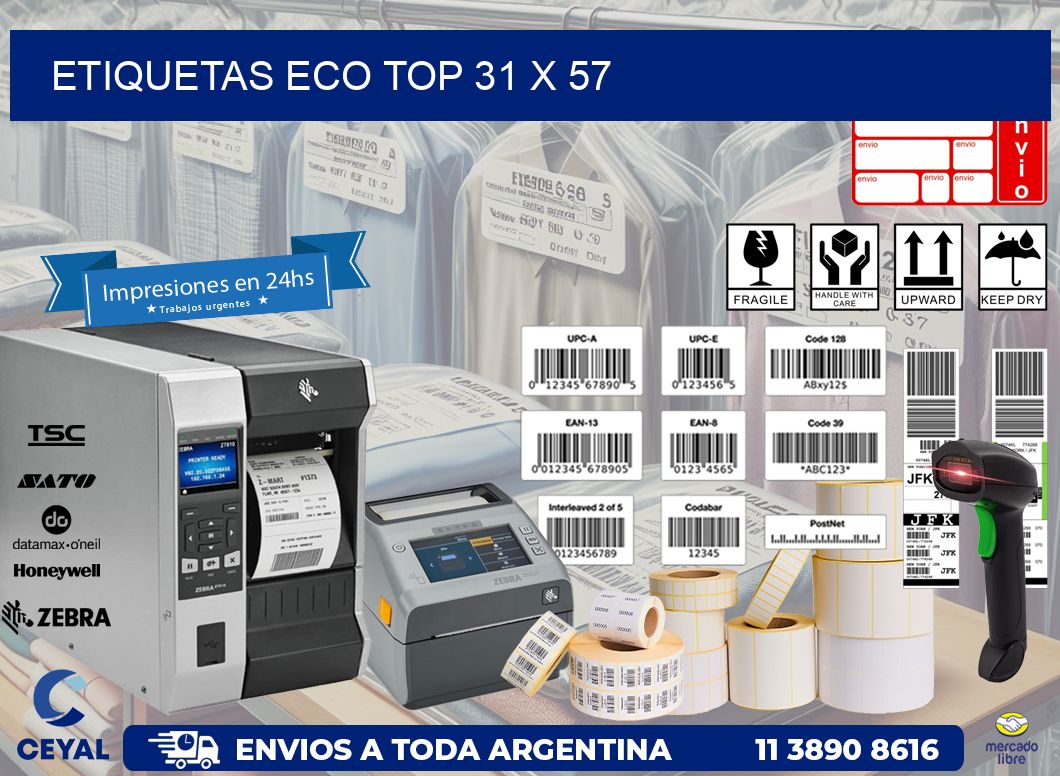 etiquetas eco top 31 x 57