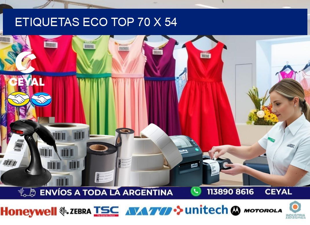 etiquetas eco top 70 x 54