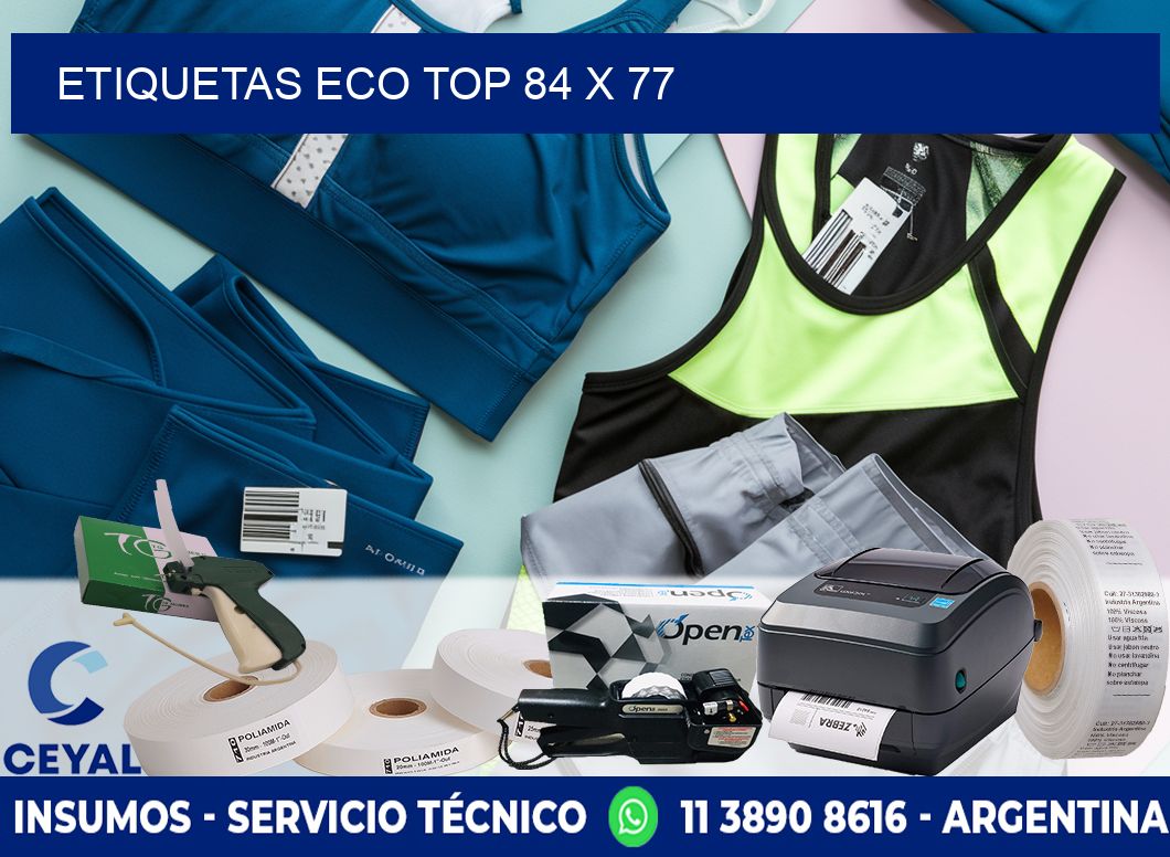 etiquetas eco top 84 x 77