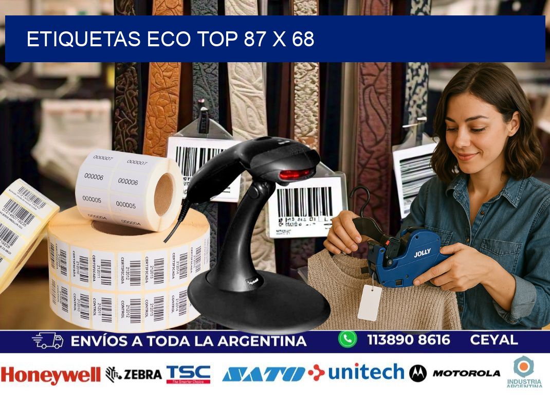 etiquetas eco top 87 x 68