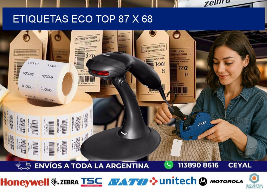 etiquetas eco top 87 x 68