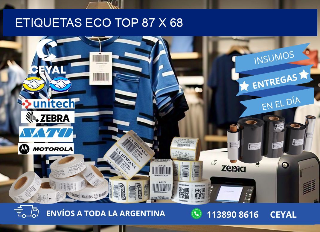etiquetas eco top 87 x 68