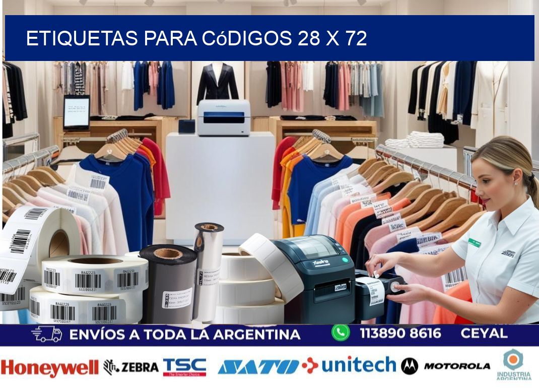 etiquetas para códigos 28 x 72