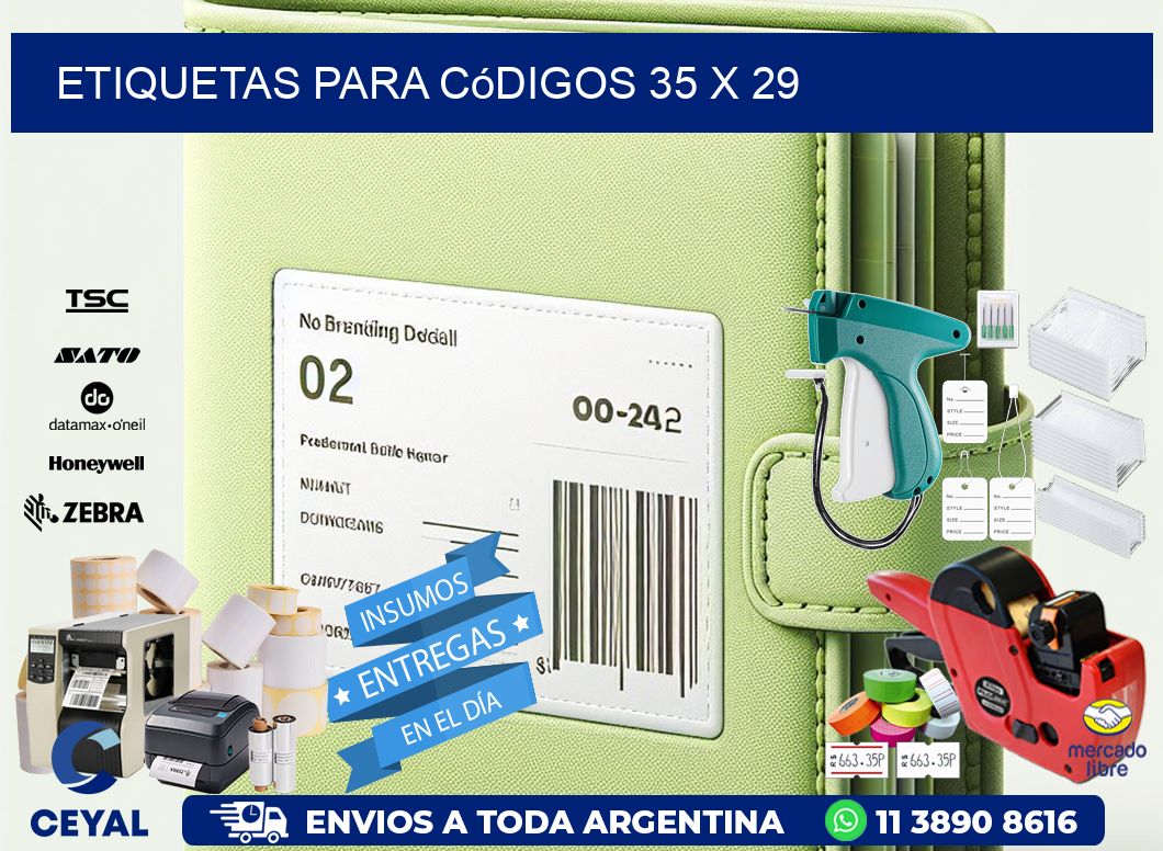 etiquetas para códigos 35 x 29
