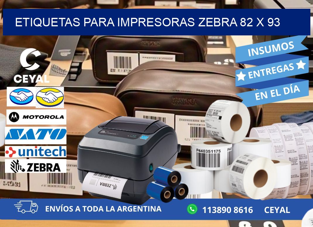 etiquetas para impresoras zebra 82 x 93