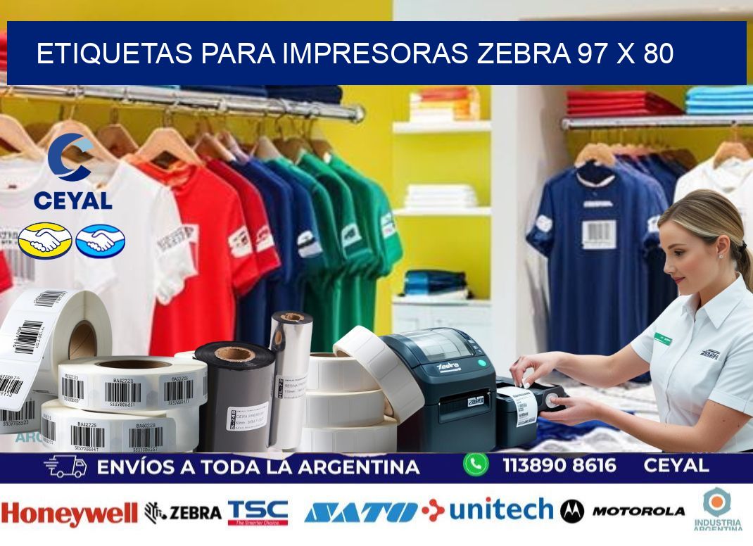 etiquetas para impresoras zebra 97 x 80