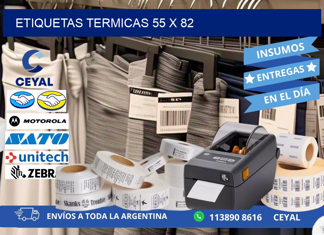 etiquetas termicas 55 x 82