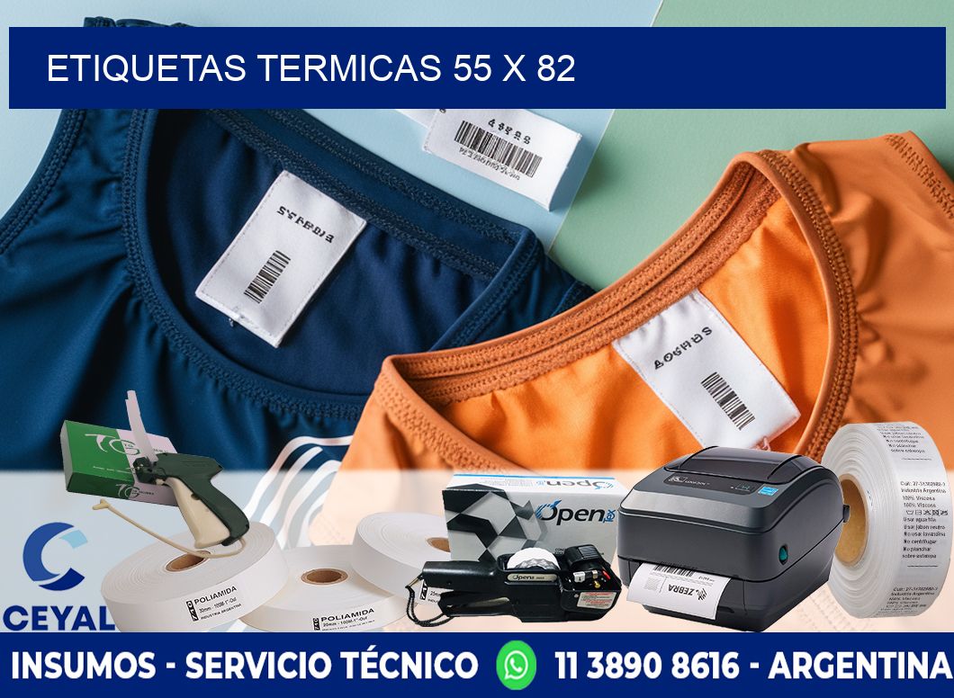 etiquetas termicas 55 x 82