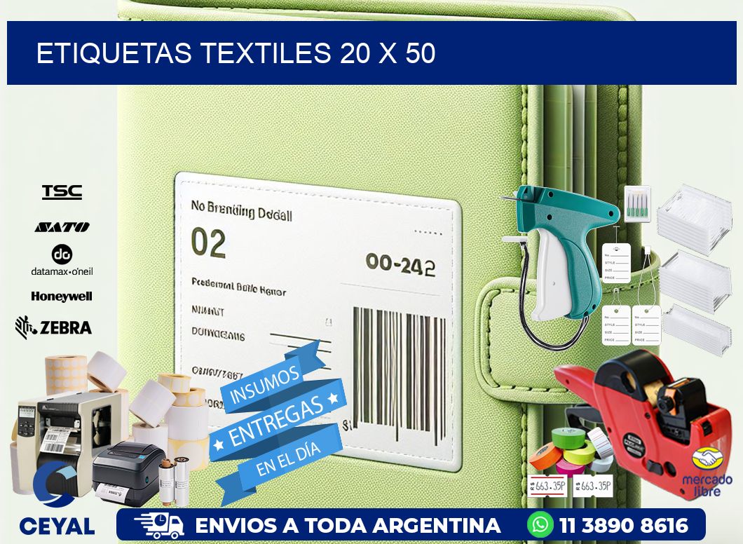 etiquetas textiles 20 x 50