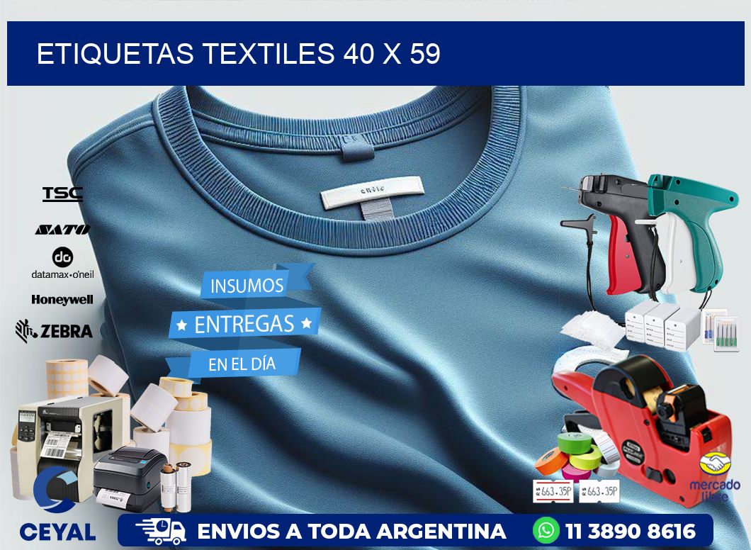 etiquetas textiles 40 x 59