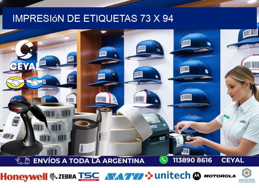 impresión de etiquetas 73 x 94