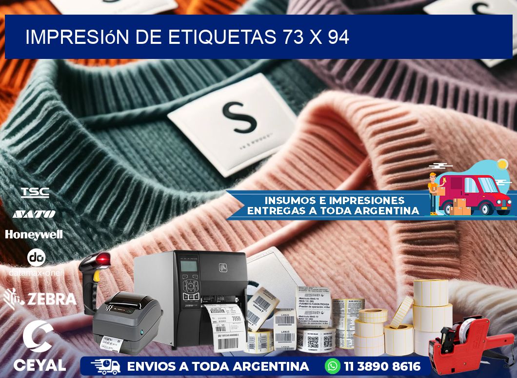 impresión de etiquetas 73 x 94