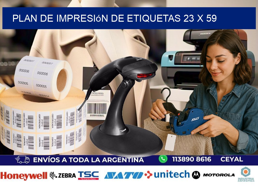 plan de impresión de etiquetas 23 x 59