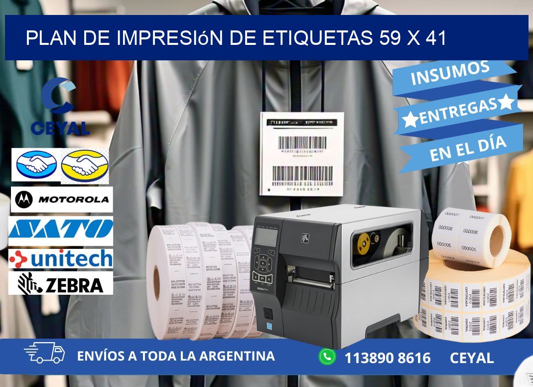 plan de impresión de etiquetas 59 x 41