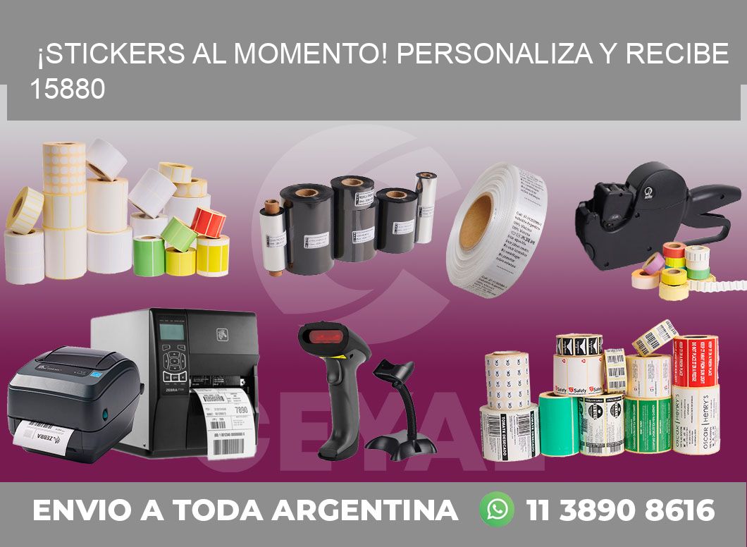 ¡Stickers al Momento! Personaliza y Recibe 15880
