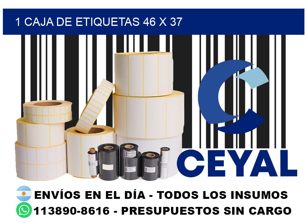 1 caja de etiquetas 46 x 37