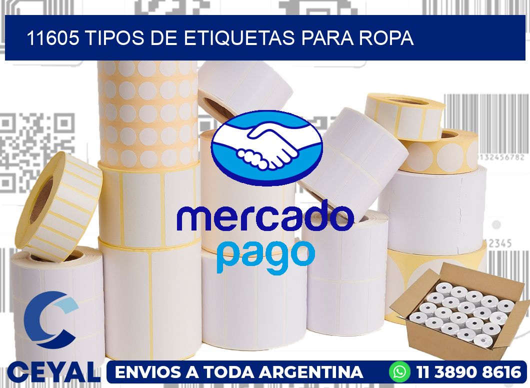 11605 tipos de etiquetas para ropa