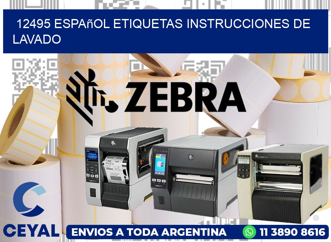 12495 español etiquetas instrucciones de lavado
